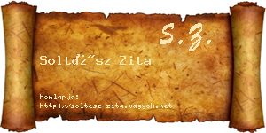 Soltész Zita névjegykártya